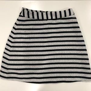 Express Black & White Striped Skirt- Size 2